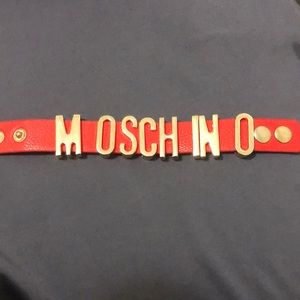 Red Moschino bracelet woman
